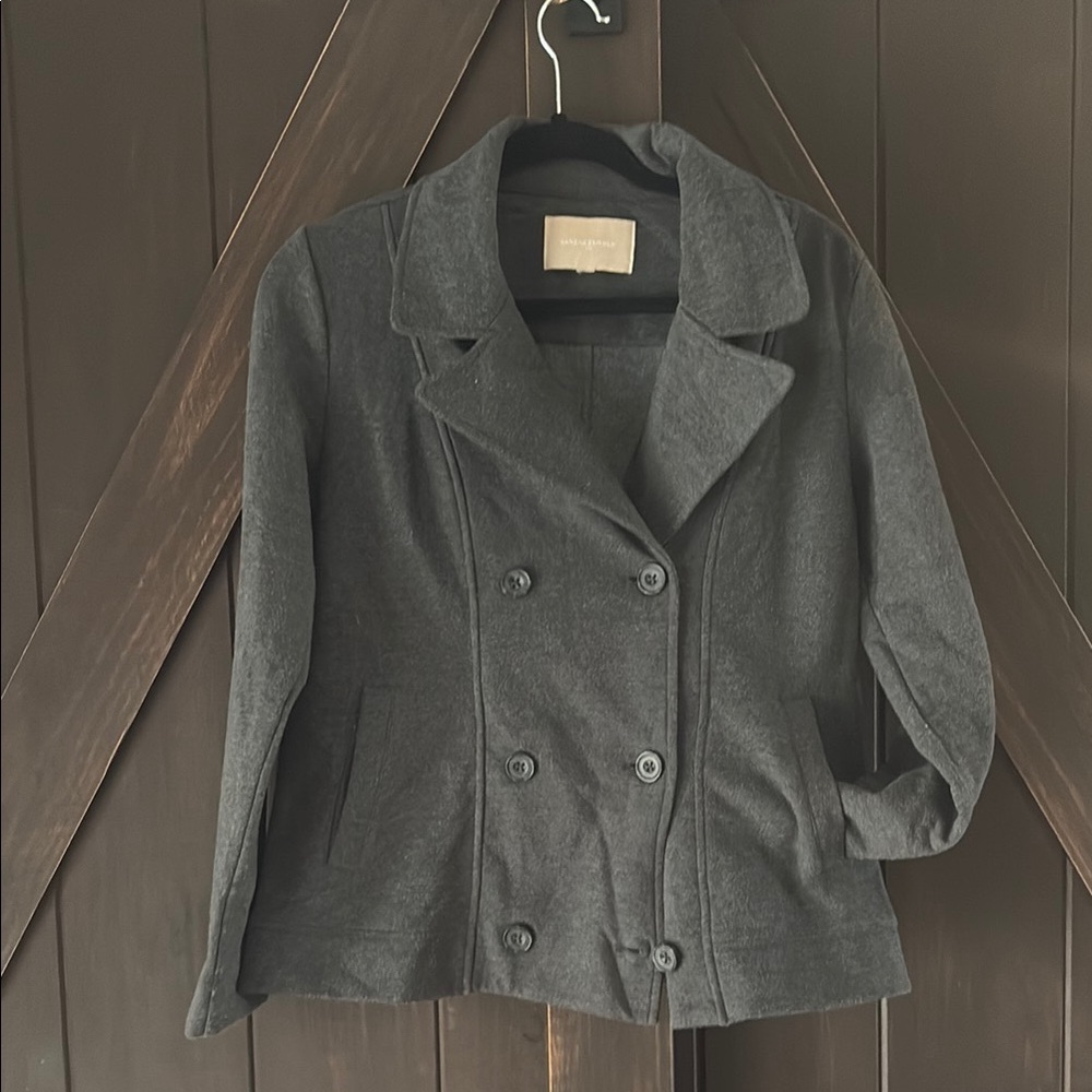Banana Republic Gray Medium Pea Coat